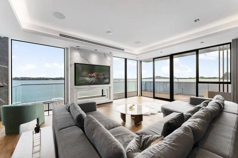 clean living room with natural light and fresh air in a well-maintained home